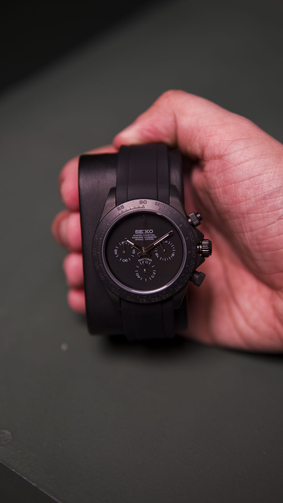 Blackout Chronograph Case View
